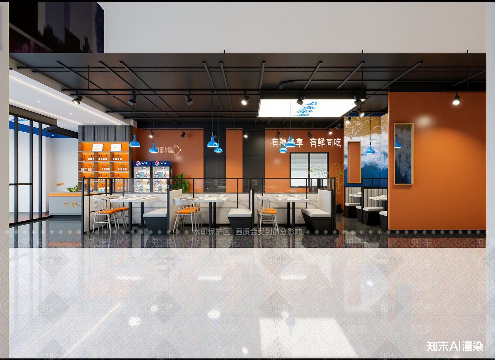 现代快餐店3D模型下载【ID:1214002917】
