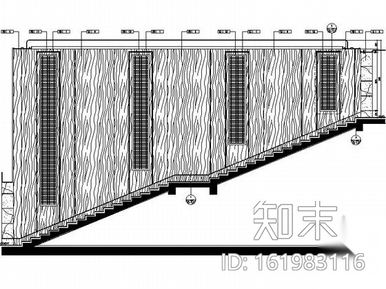 [杭州]酒店圆形楼梯间装修图cad施工图下载【ID:161983116】