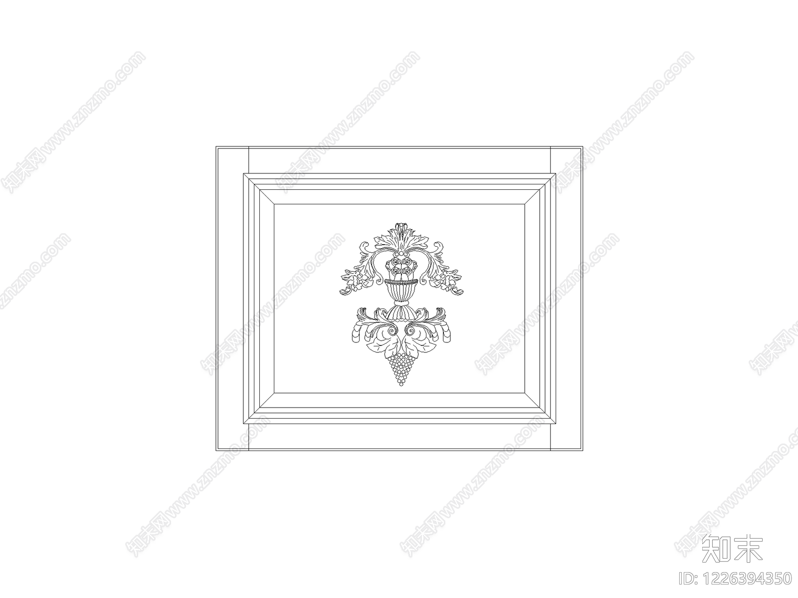 雕塑装饰构件cad施工图下载【ID:1226394350】