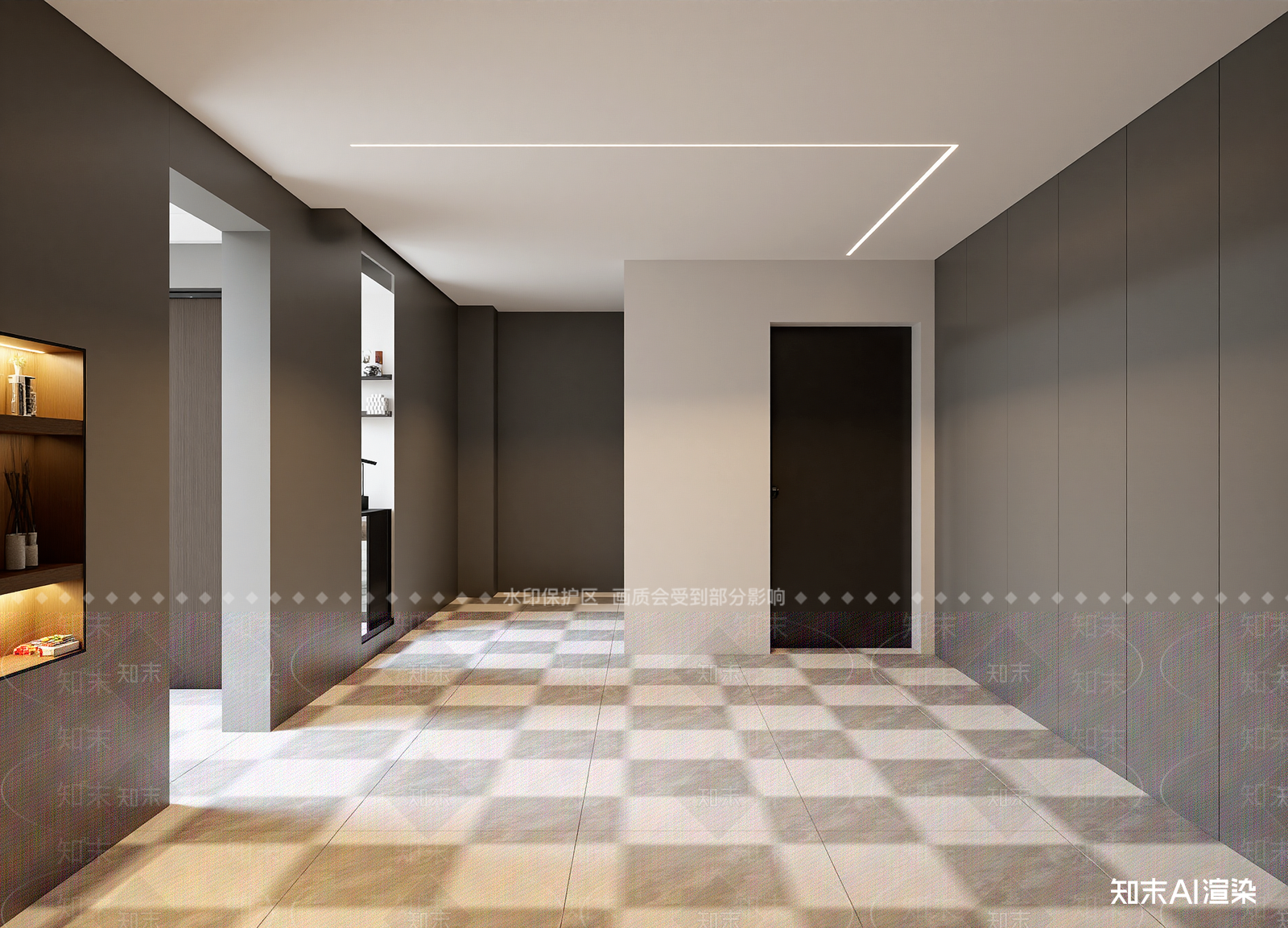现代玄关3D模型下载【ID:1214565041】