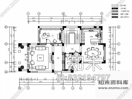 图块/节点三层别墅装修平面布置图cad施工图下载【ID:832194797】