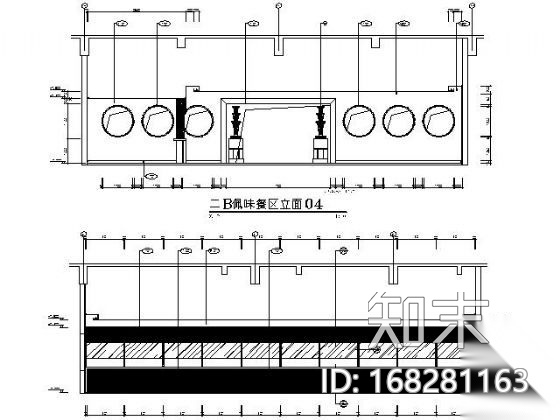 260平米风味餐厅施工图cad施工图下载【ID:168281163】