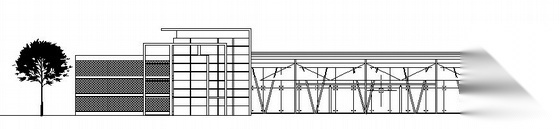 某小区会所建筑方案图施工图下载【ID:151666110】