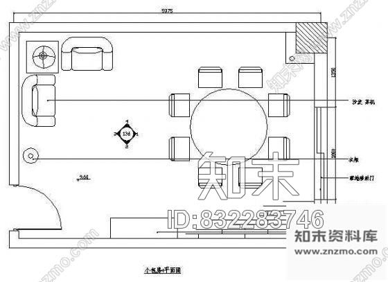 图块/节点餐厅包房平面布置图3cad施工图下载【ID:832283746】