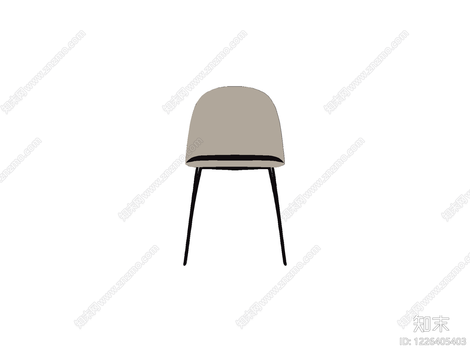 椅子cad施工图下载【ID:1226405403】