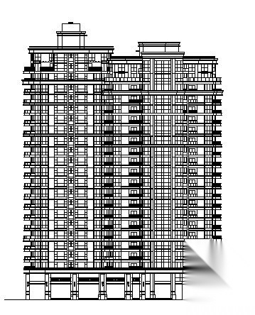 绿城－宁波某花园小区1、5号商住楼建筑方案图cad施工图下载【ID:149845184】