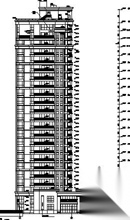 绿城－宁波某花园小区1、5号商住楼建筑方案图cad施工图下载【ID:149845184】