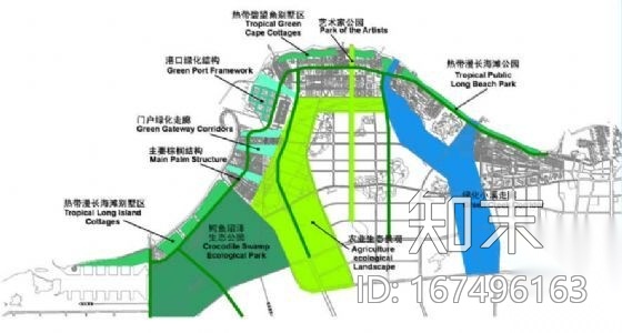 [海口]西海岸生态走廊城市设计方案cad施工图下载【ID:167496163】