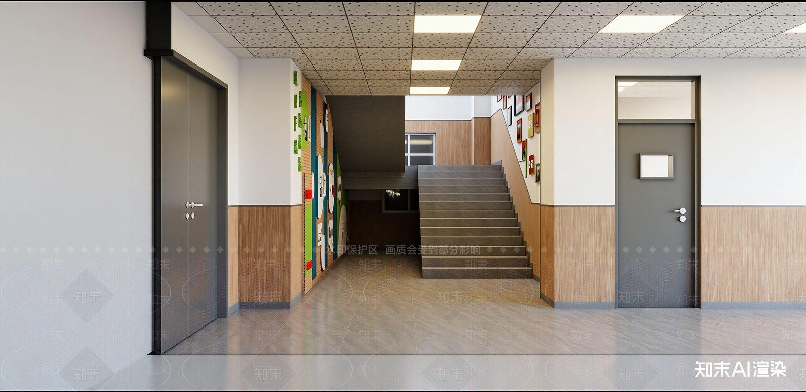 现代其他学校空间SU模型下载【ID:1216065384】
