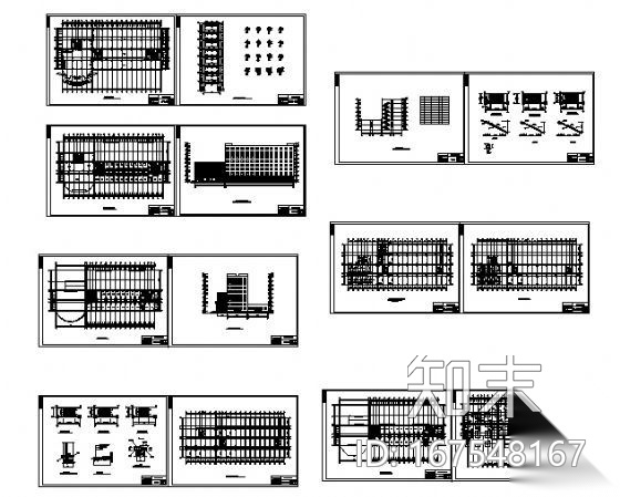 某八层宾馆建筑施工图cad施工图下载【ID:167548167】