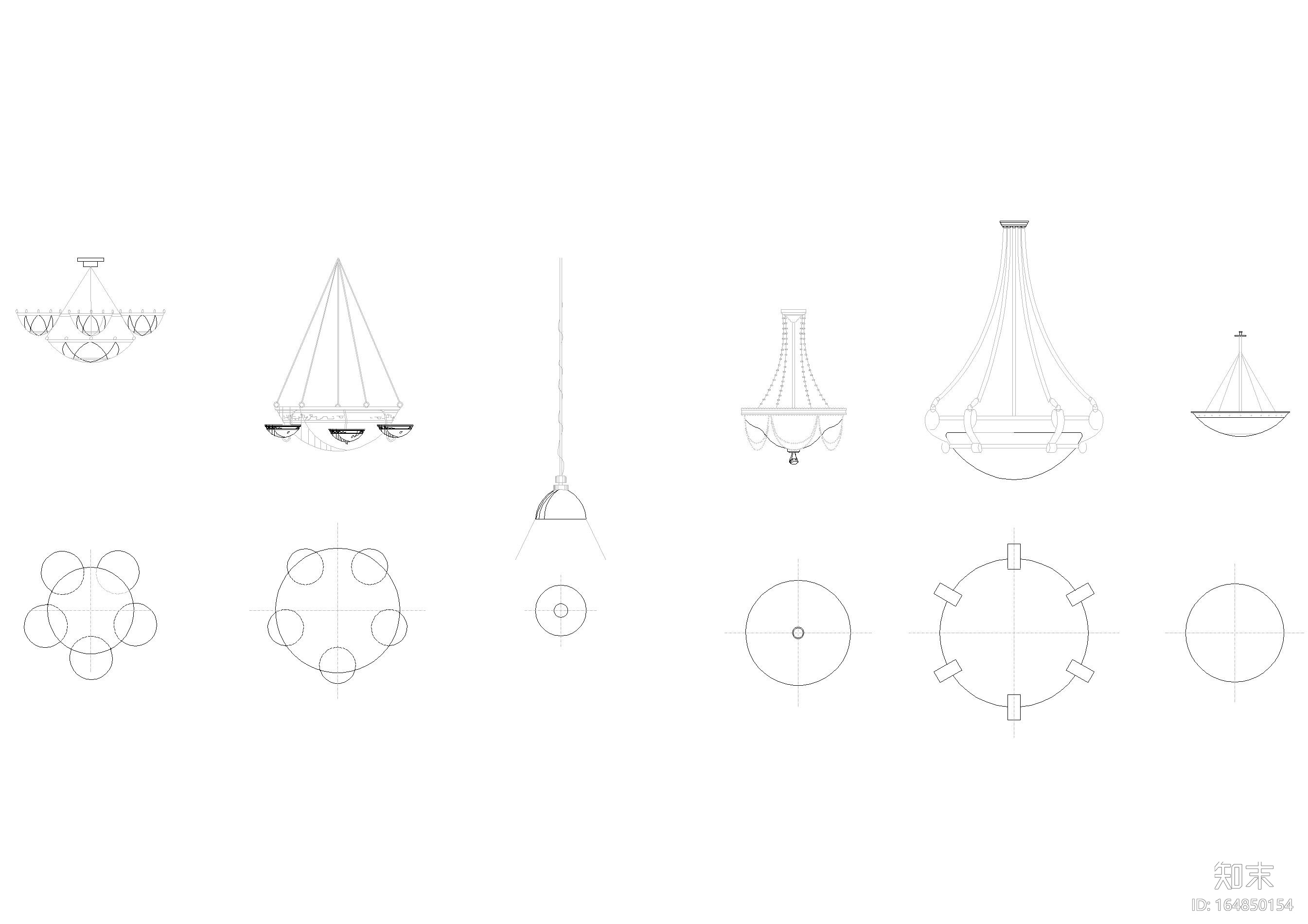室内家用电器立面图块施工图下载【ID:164850154】