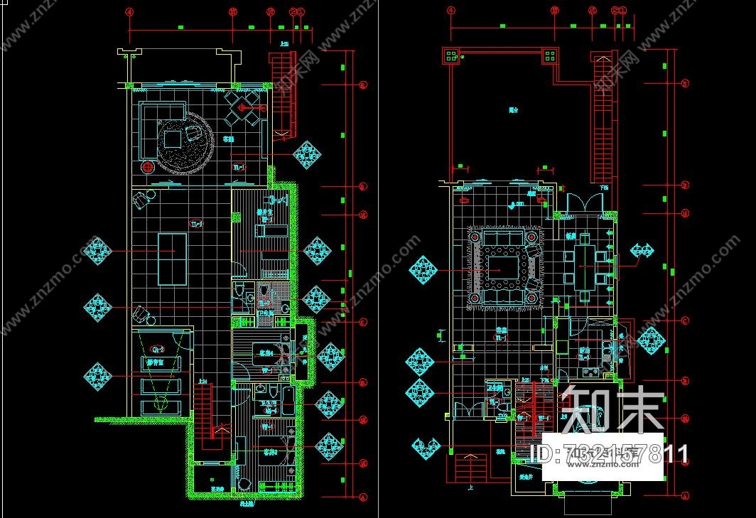 梁景华-深圳观谰湖高尔夫联体别墅北欧凤格室内cad施工图含完工照片施工图下载【ID:732157811】