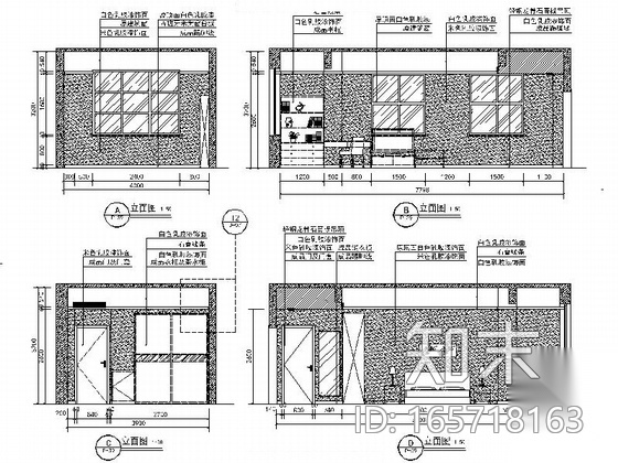 [山东]精装现代风格员工宿舍装修施工图cad施工图下载【ID:165718163】