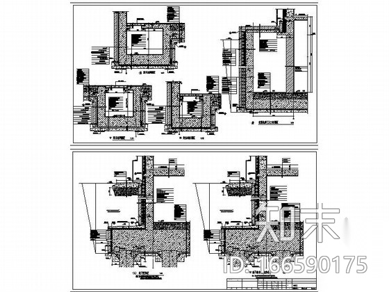 某两层商业办公楼节点大样图施工图下载【ID:166590175】