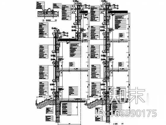 某两层商业办公楼节点大样图施工图下载【ID:166590175】