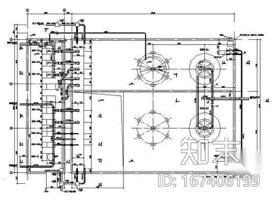 消防循环水泵房平面及大样图cad施工图下载【ID:167406199】