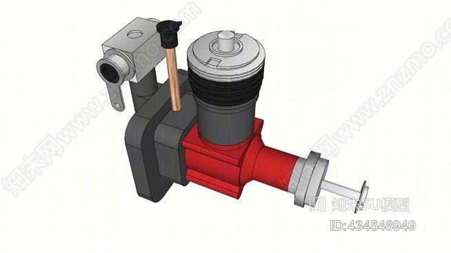模型飞机发动机SU模型下载【ID:434548949】