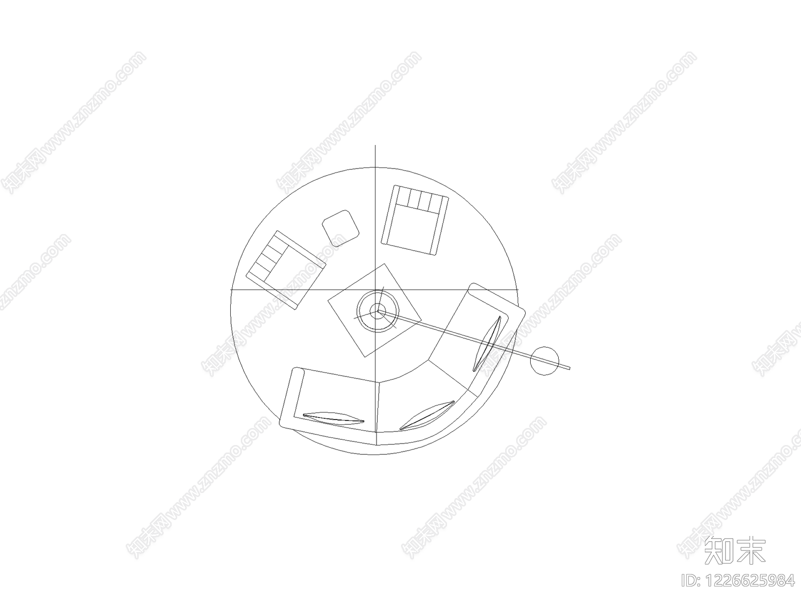 现代,意式沙发CAD图纸