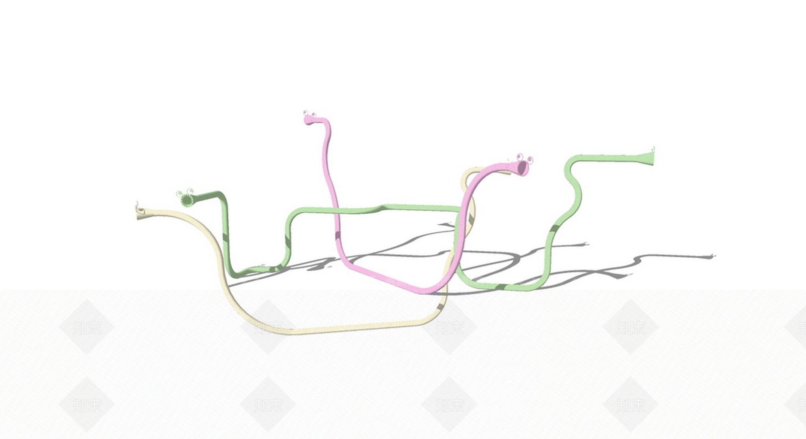 儿童户外活动设施传声筒SU模型下载【ID:162172155】