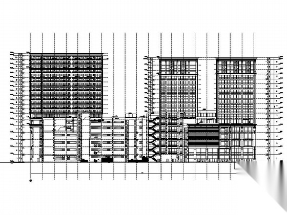 [成都]某住宅区规划及单体设计建筑施工图cad施工图下载【ID:166826107】