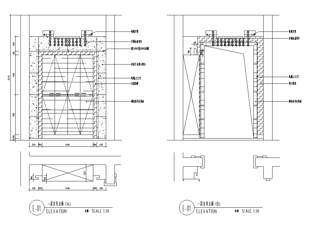 [青海]某两层别墅室内设计施工图及效果图cad施工图下载【ID:161777144】