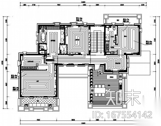 [合肥]高级别墅地源热泵空调设计全套施工图纸(含地暖施工图下载【ID:167554142】