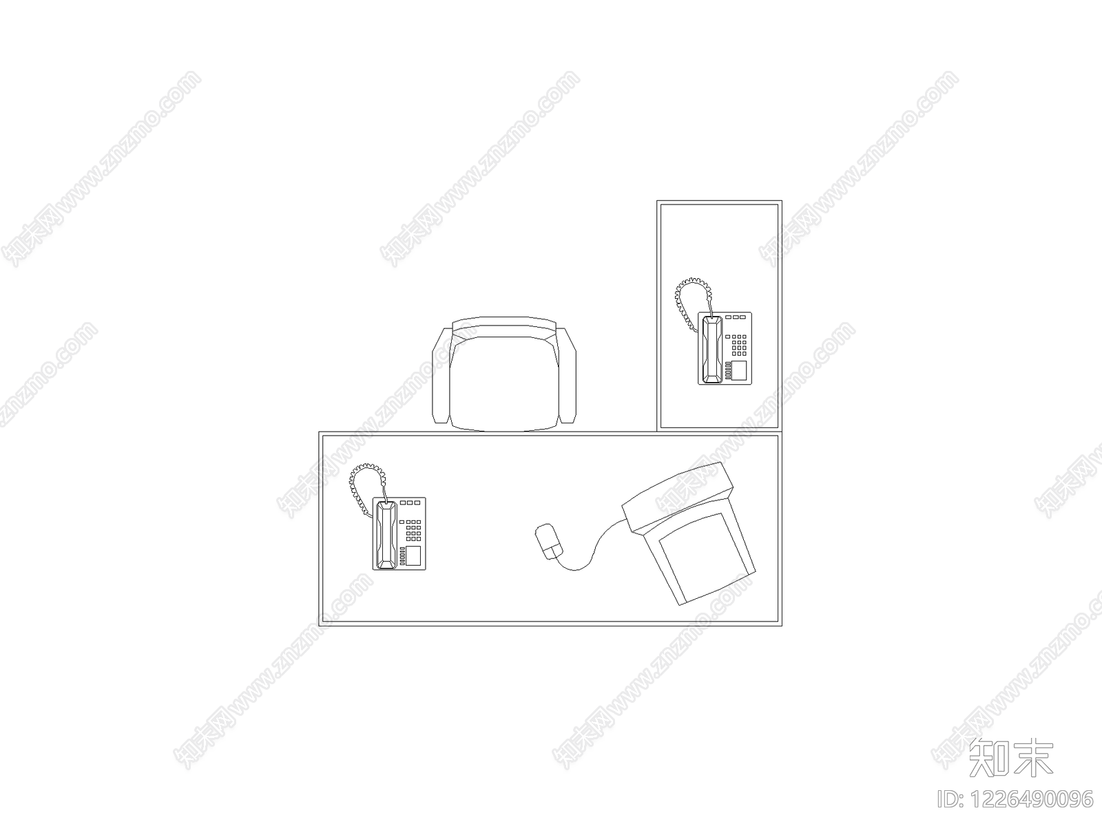 桌子cad施工图下载【ID:1226490096】
