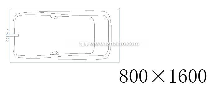 浴缸cad施工图下载【ID:178037130】