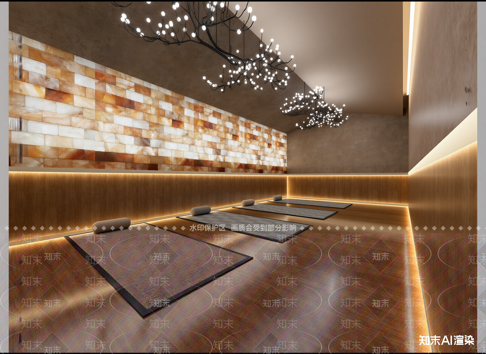 现代瑜伽室3D模型下载【ID:1214284275】