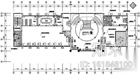 某六层办公大楼装修图cad施工图下载【ID:161848100】