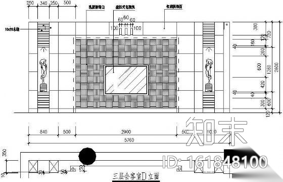 某六层办公大楼装修图cad施工图下载【ID:161848100】