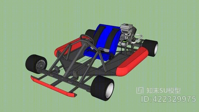 125cc卡丁车SU模型下载【ID:422329975】