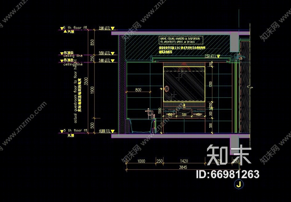 郑中-CCD苏州铂尔曼酒店样板间施工图下载【ID:66981263】