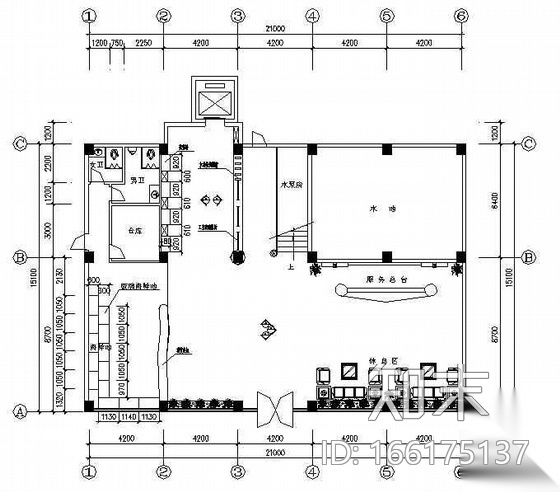 酒店大堂施工图.rarcad施工图下载【ID:166175137】