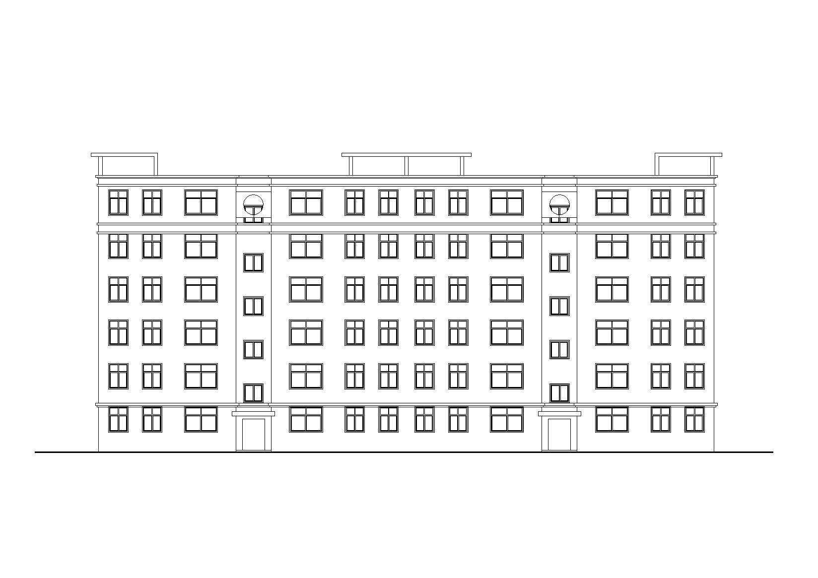 [河南]郑州某安置小区六层住宅楼建筑施工图cad施工图下载【ID:165393141】