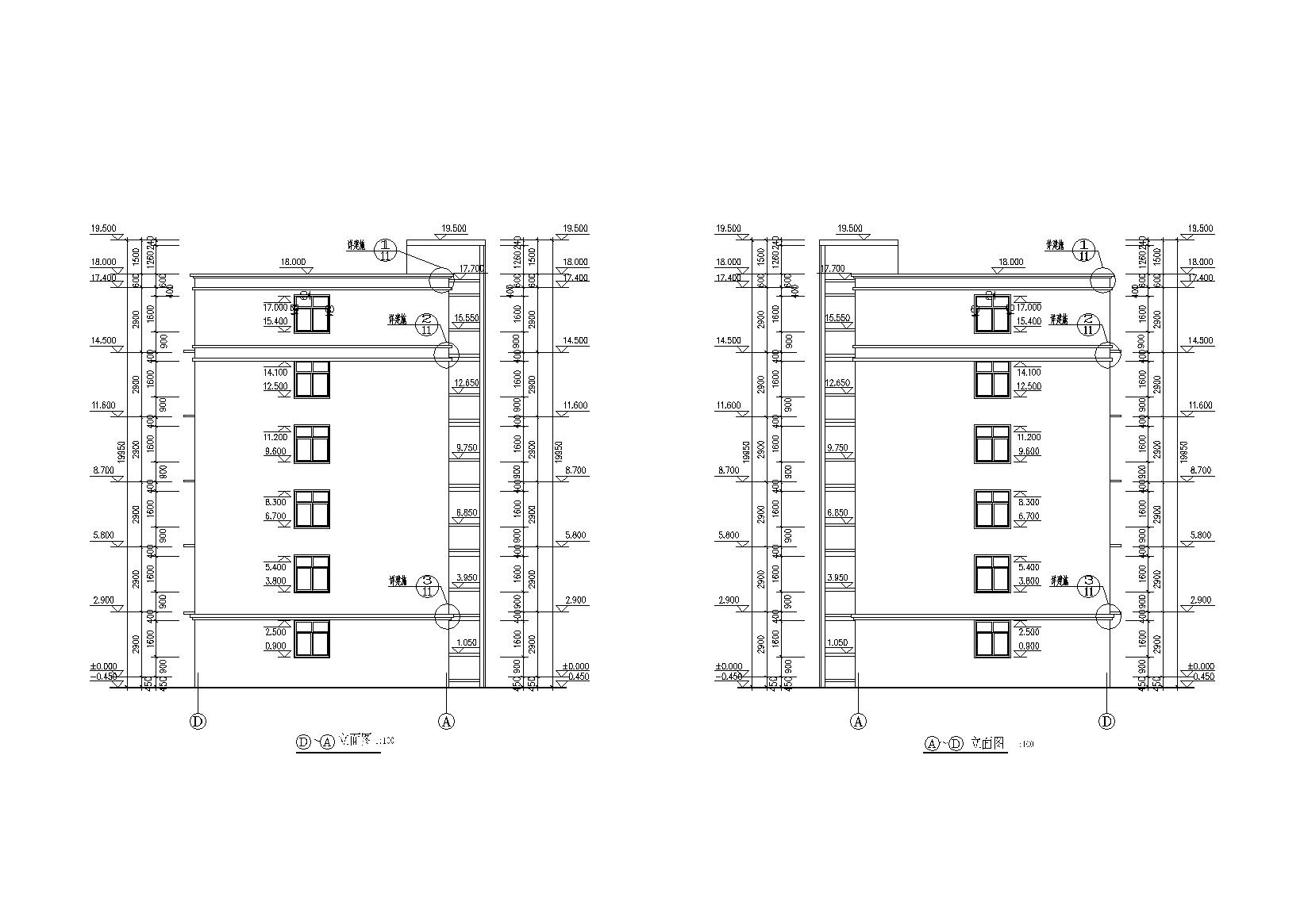 [河南]郑州某安置小区六层住宅楼建筑施工图cad施工图下载【ID:165393141】