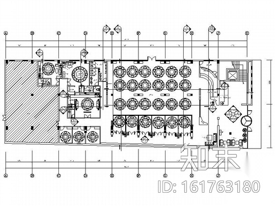 [常州]某大酒店大堂餐厅装修图（含效果）cad施工图下载【ID:161763180】