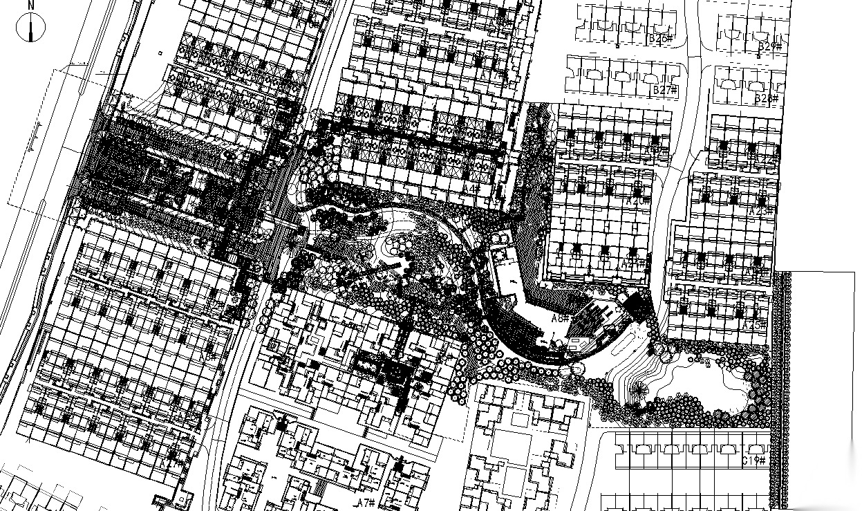 [重庆]万科渝园居住区景观全套CAD施工图cad施工图下载【ID:160689186】