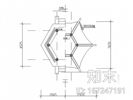 [古建]重檐六角亭施工图cad施工图下载【ID:167247191】