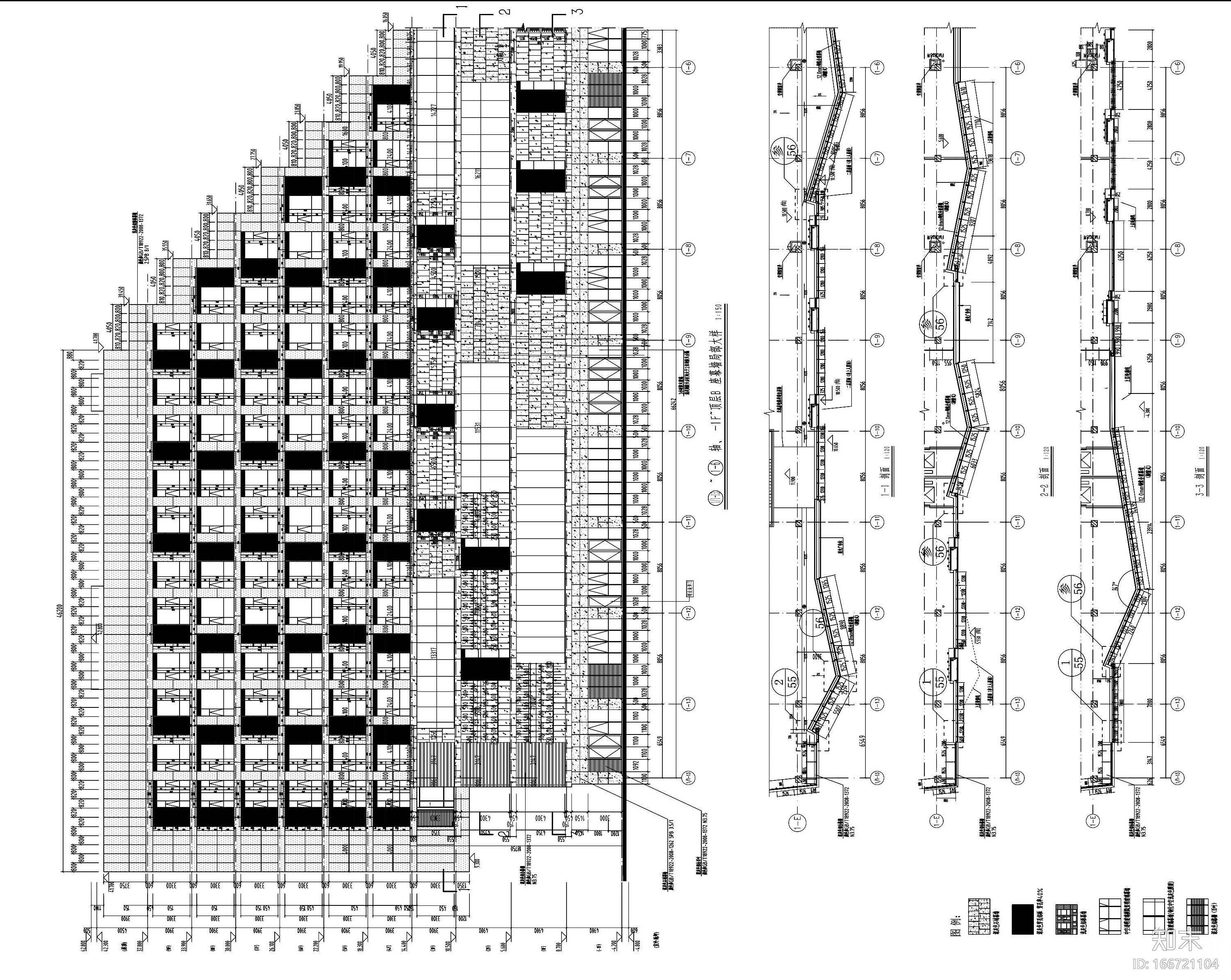 成都二十五层核心筒结构办公建筑项目施工图施工图下载【ID:166721104】