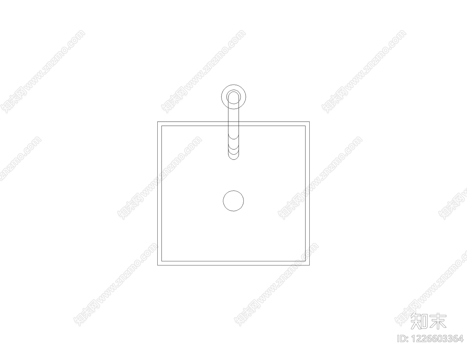 现代开关插座CAD图纸