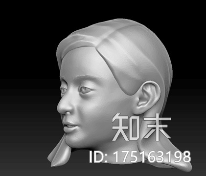 小女孩头像3d打印模型下载【ID:175163198】