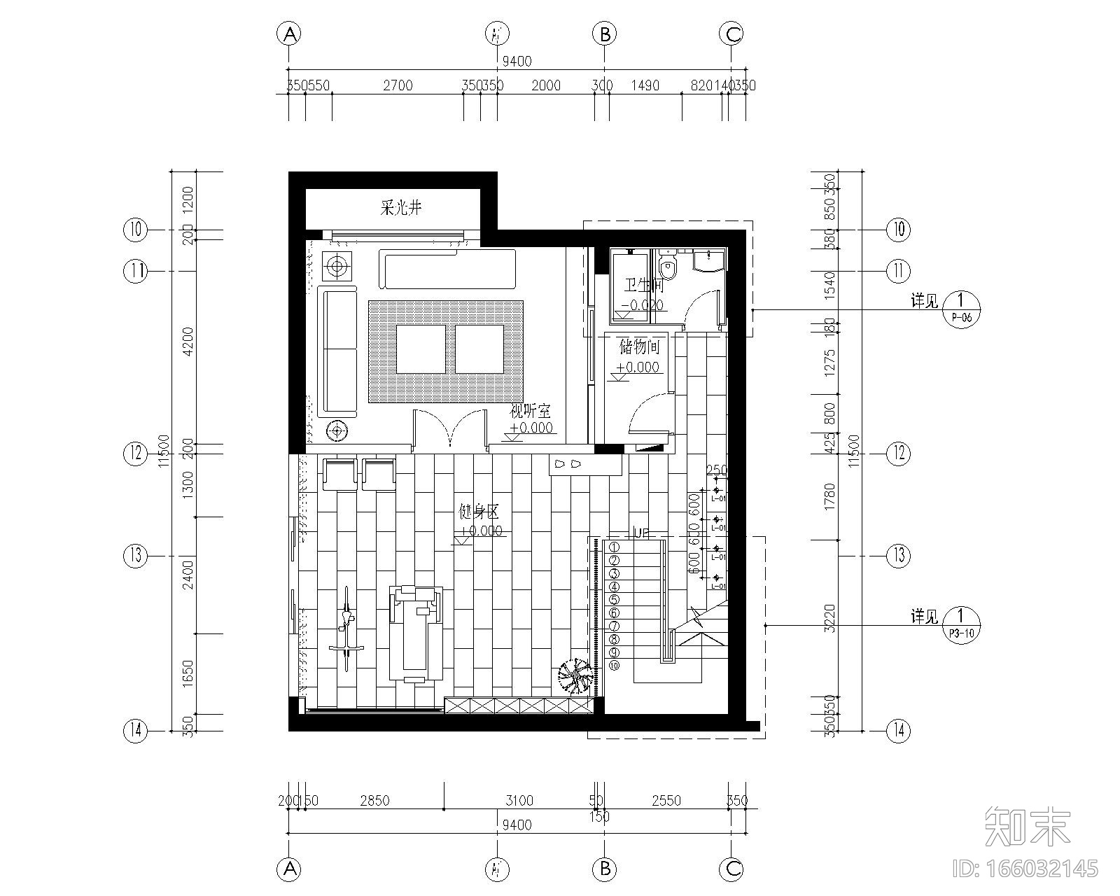 ​广州番禺某东南亚风格别墅样板房施工图cad施工图下载【ID:166032145】