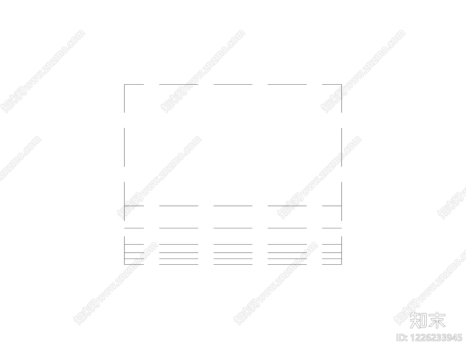 桌子CAD图纸