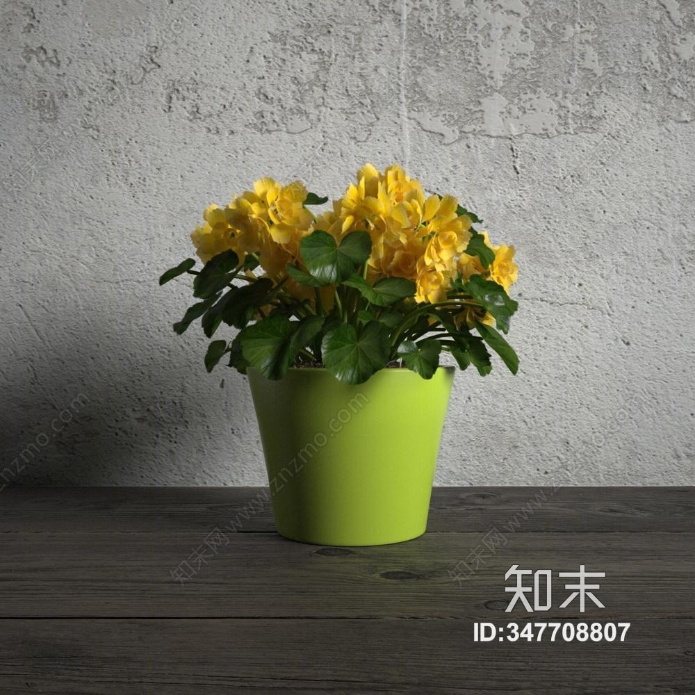 现代花盆栽模型3D模型下载【ID:347708807】