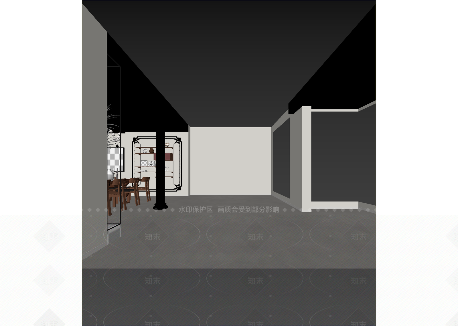 中古走廊3D模型下载【ID:1214949131】