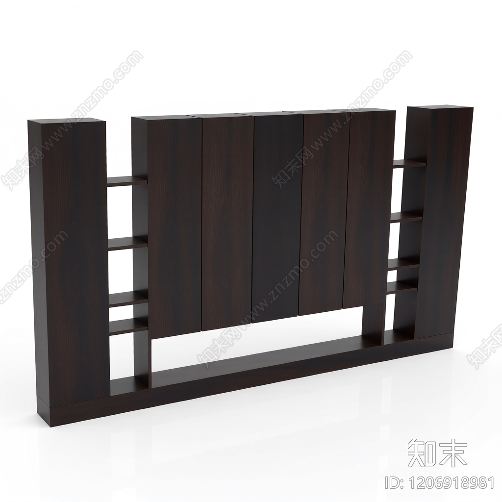 黑色模块化隔断墙3D模型下载【ID:1206918981】