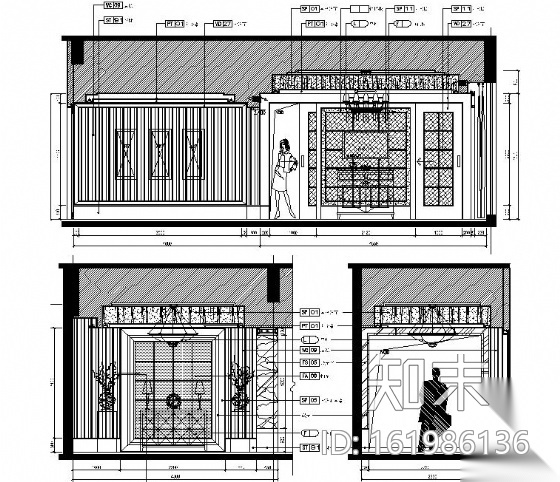 五星假日酒店总统套房施工图（含效果）cad施工图下载【ID:161986136】