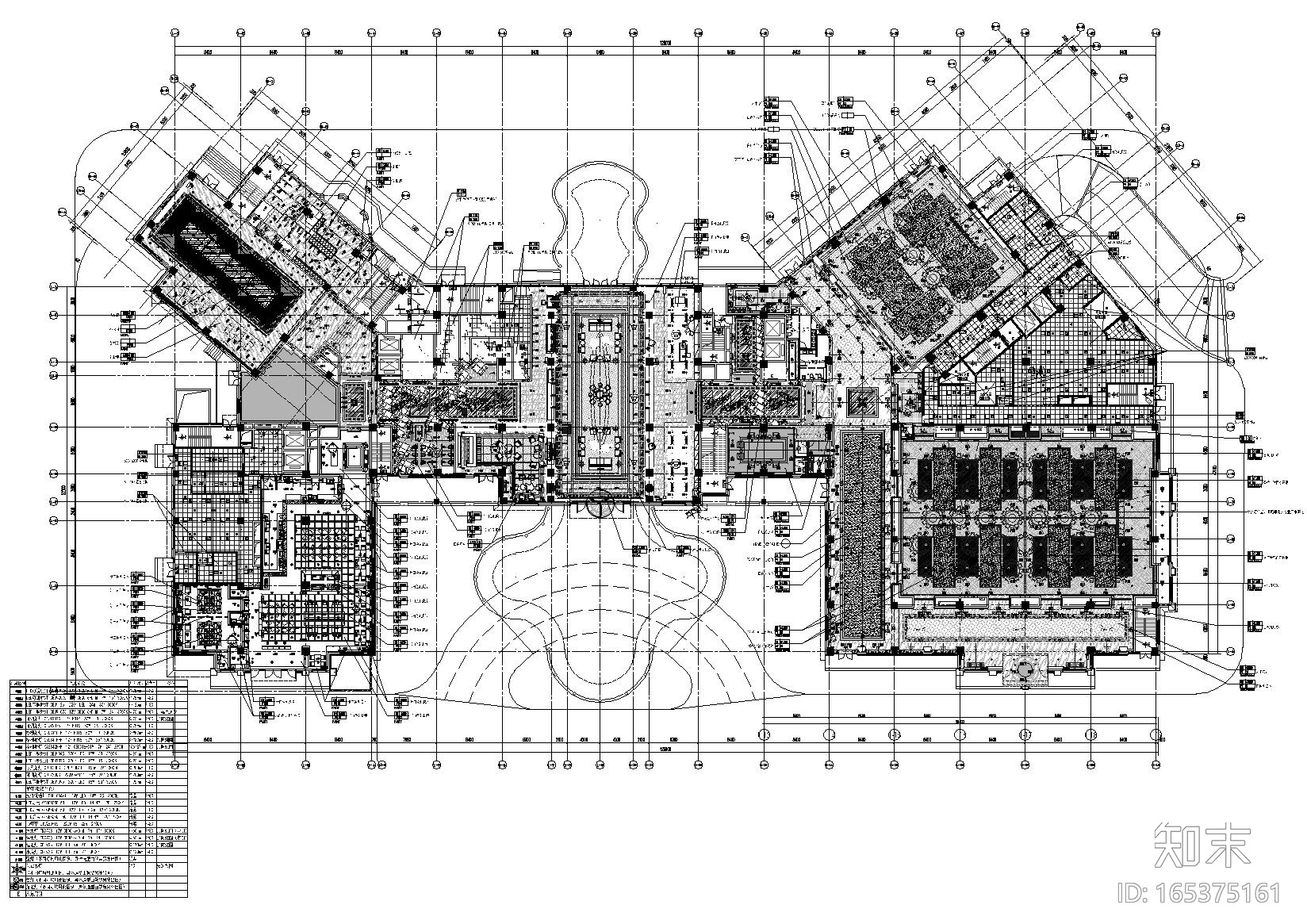 [南昌]玫瑰城艾溪湖酒店室内装修工程施工图cad施工图下载【ID:165375161】