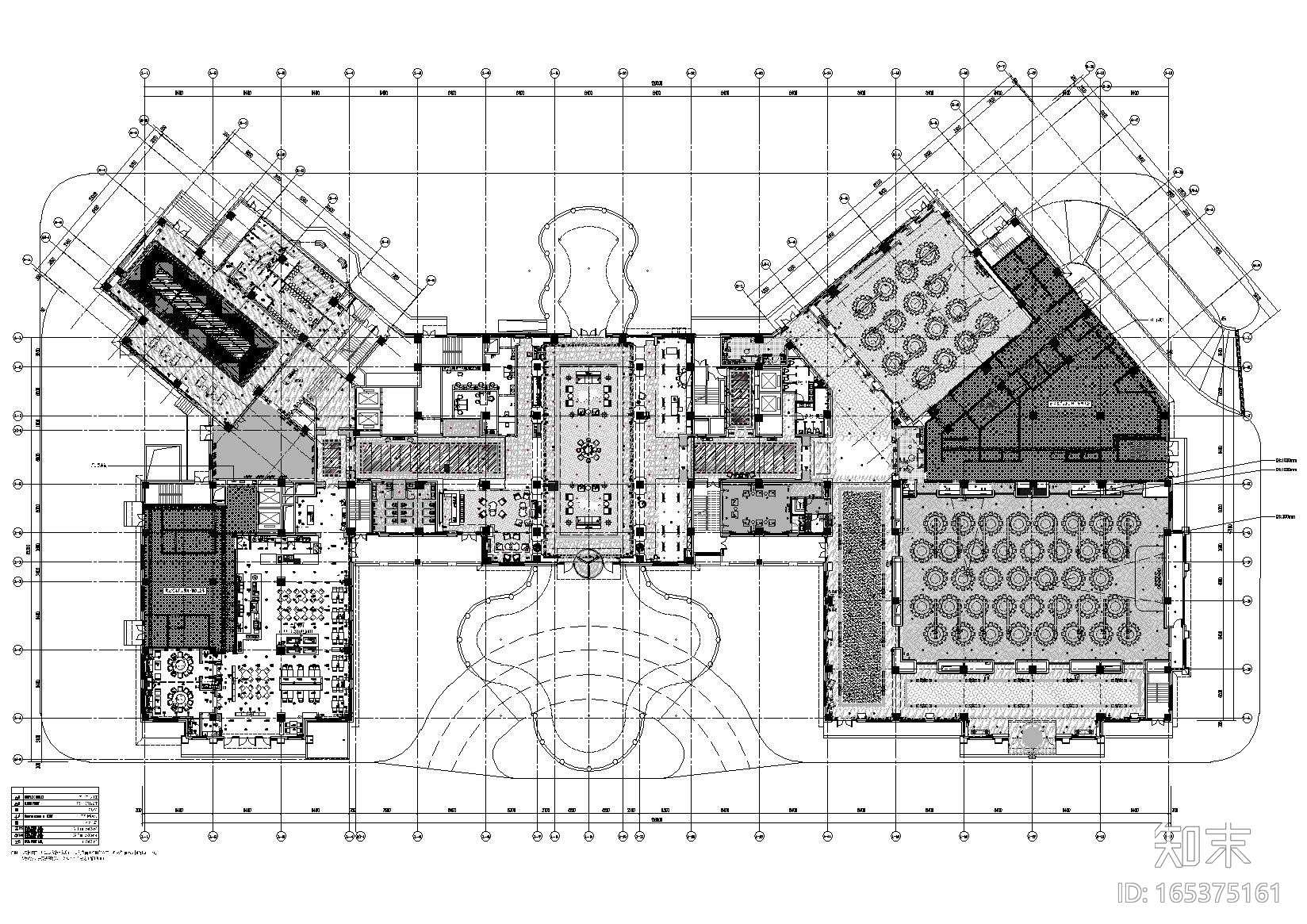 [南昌]玫瑰城艾溪湖酒店室内装修工程施工图cad施工图下载【ID:165375161】